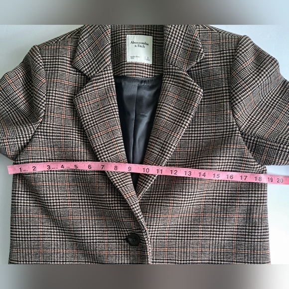 Abercrombie & Fitch Plaid Blazer Coat Sz Small - Picture 7 of 11